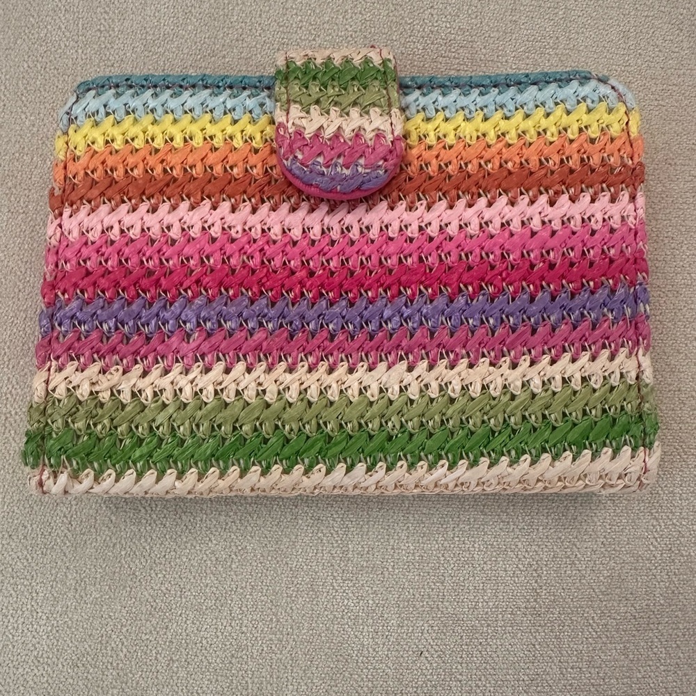 Miamica Woven Colorful Striped Women's Wallet/Passport Holder